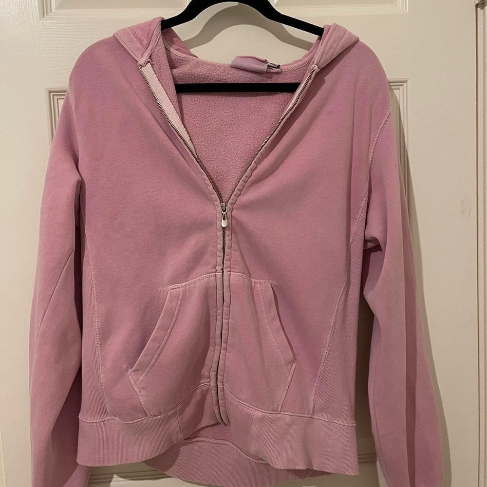 Pink zip up - S